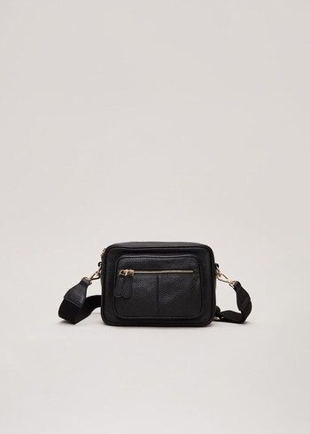 Phase Eight Leather Bags Black Canada | OWJKXC-965